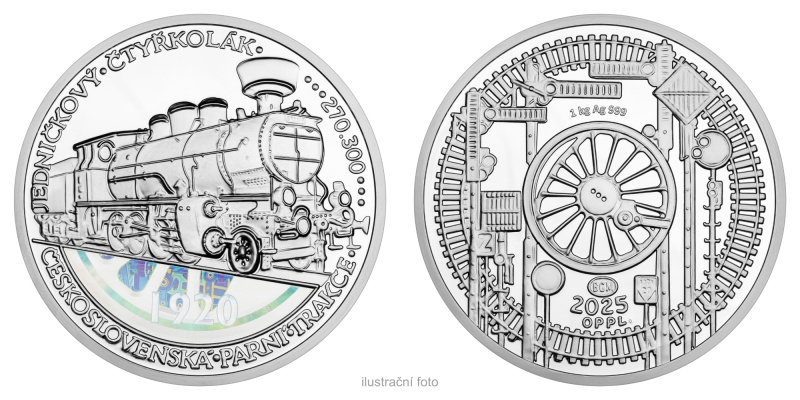 Stříbrná medaile 1 kg