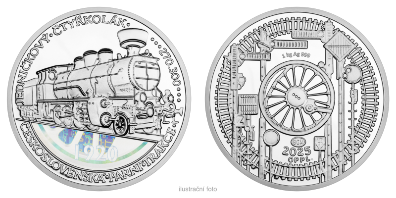 Stříbrná medaile 1 kg